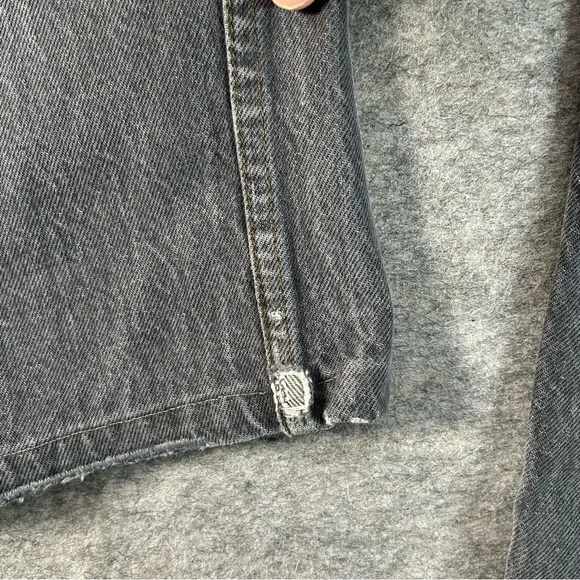 Vintage Levi’s 501 0658 Jeans Mens 28x28 Black 80s Made In USA Button Fly Repair